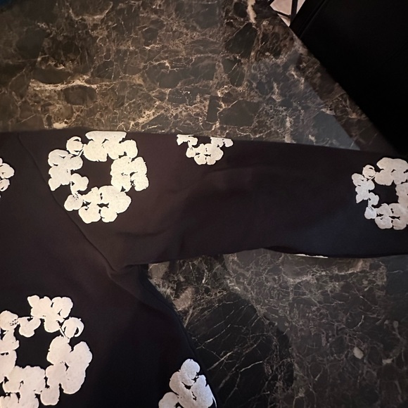 Denim Tears Cotton Wreath Black hoodie - Picture 5 of 9